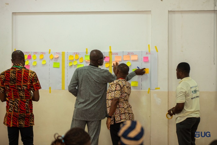 A group of people looking at a white board with sticky notes

AI-generated content may be incorrect.