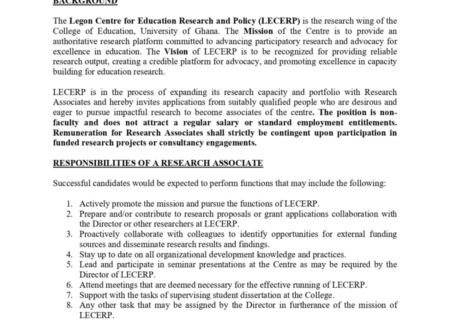 Research Associates